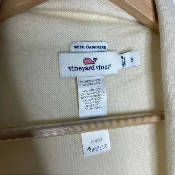 Vineyard Vines Wool Cashmere Cardigan Sweater Size Small - Picture 2 of 4